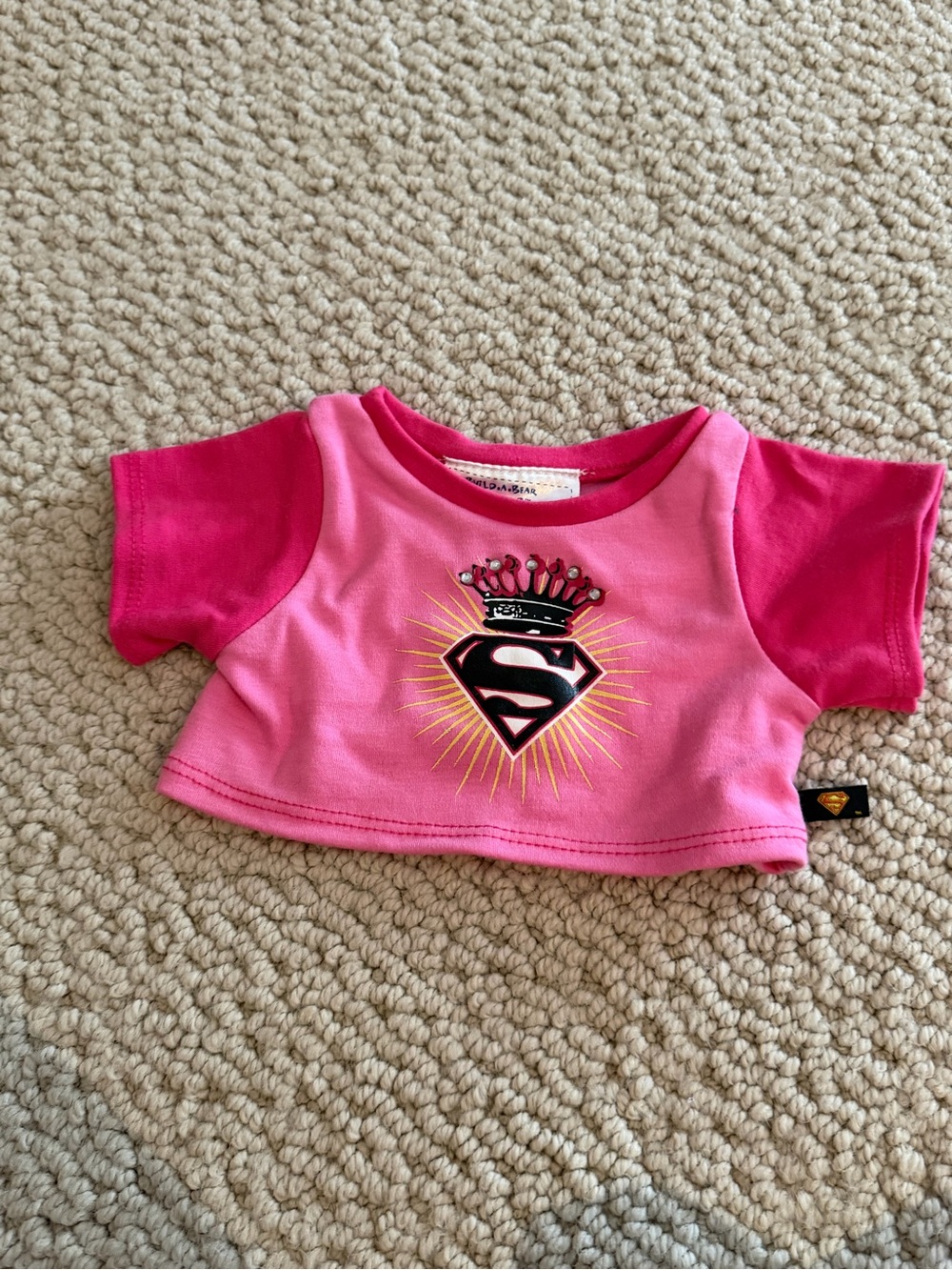 DC Supergirl Pink Logo Costume Top build a beat